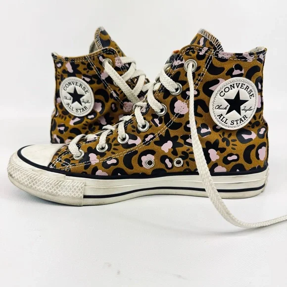Converse Chuck Taylor All-Star Mystic World high-top animal print tan pink sz 7 - Picture 10 of 17